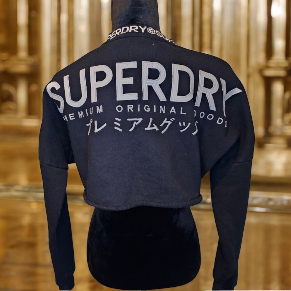Bundle of 2 Superdry Crop Sweatshirts Sz 6